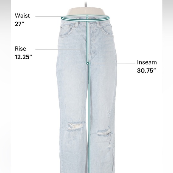 ARTIZIA denim forum The Joni High Rise Loose 29L button fly - Picture 4 of 7